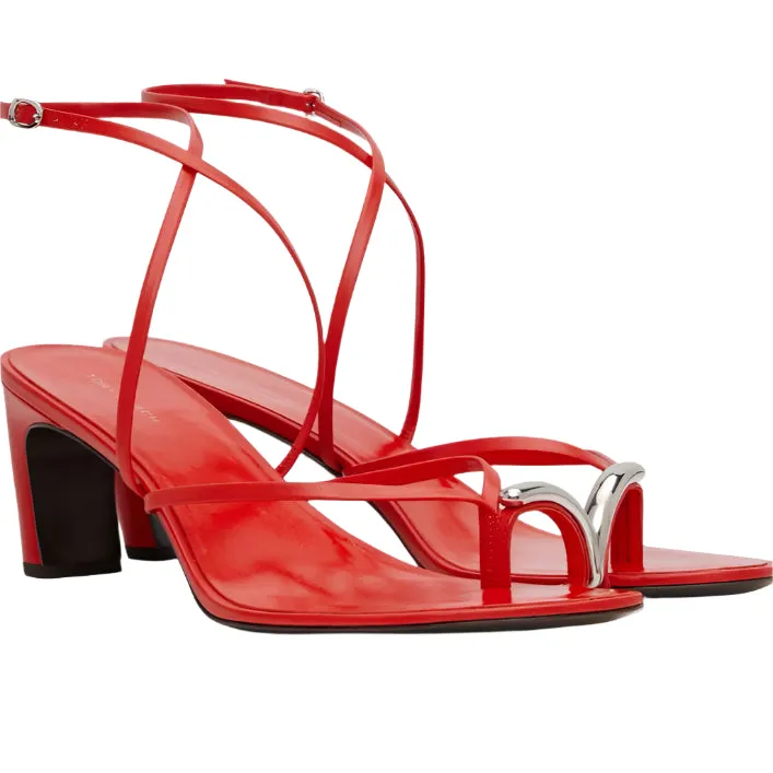 Tory Burch Pierced Strappy Heel Sandal