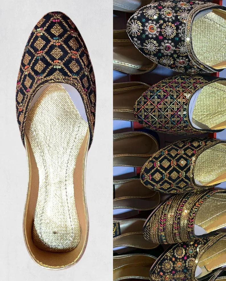 Traditional Paissare Slippers - Authentic Afghan Design Nk-471