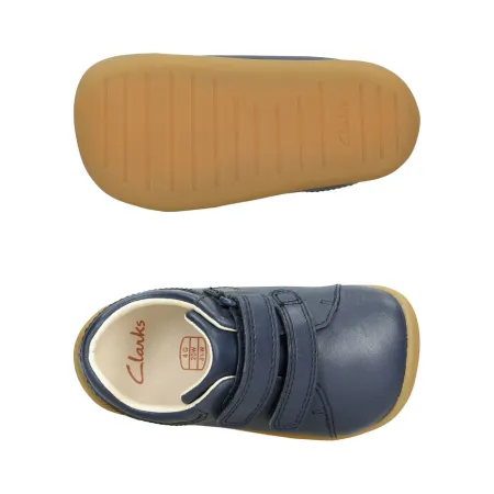 UK 2 Navy Leather Roamer Craft Pre Walker