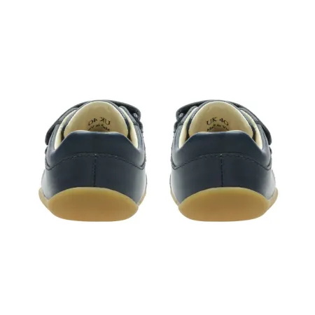UK 2 Navy Leather Roamer Craft Pre Walker