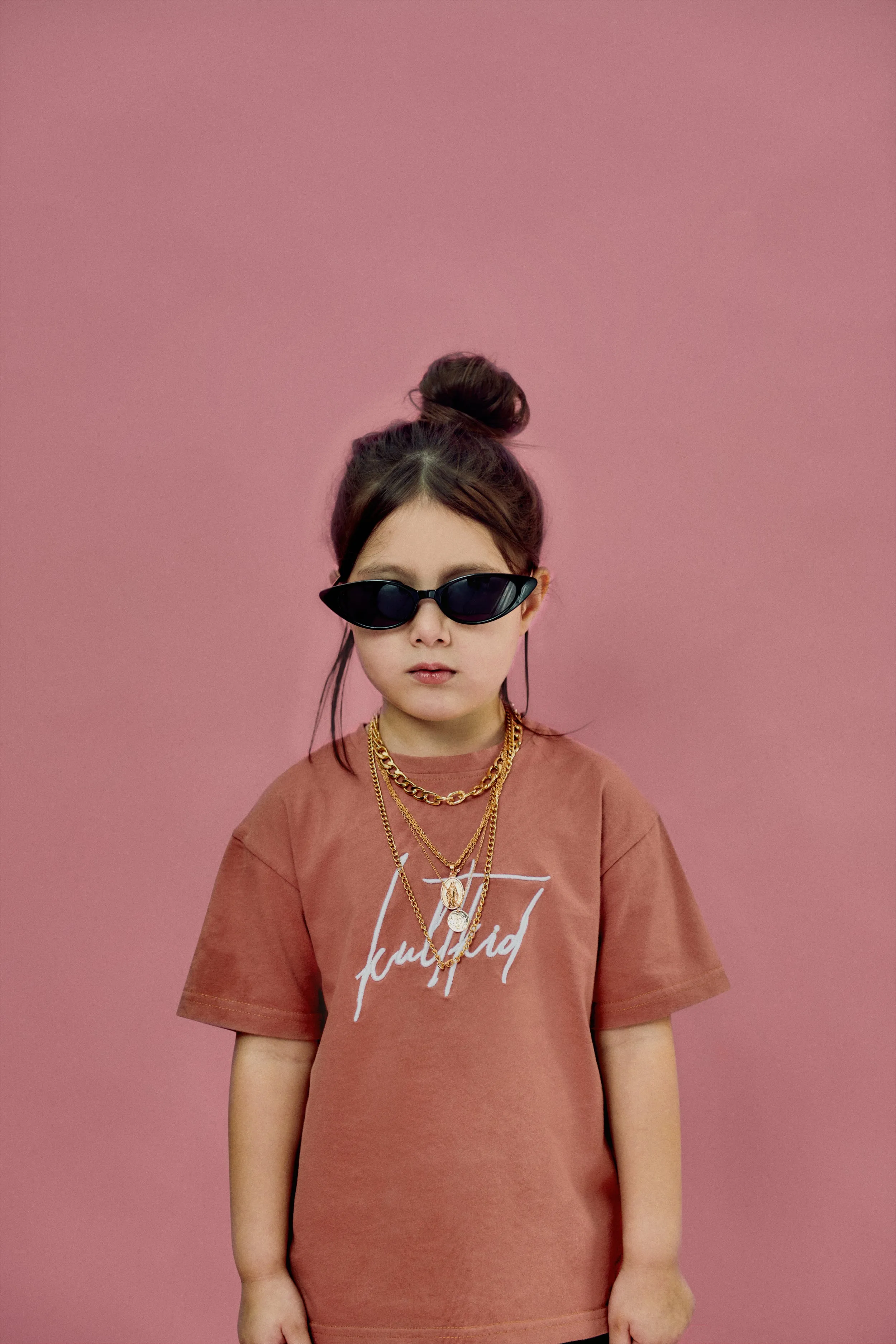Ultra Oversized Kult Signature Logo Tshirt in Burnt Blush