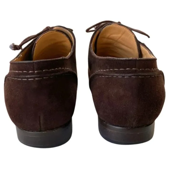 Walter Steiger, Women’s Lace-up Suede Leather Loafer Shoe, Brown