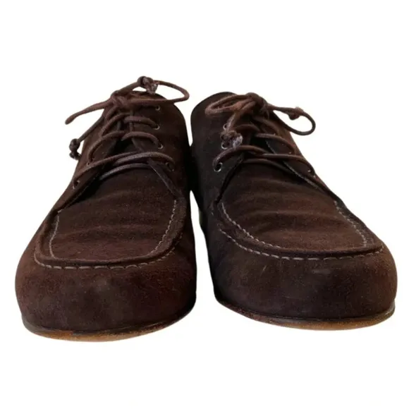 Walter Steiger, Women’s Lace-up Suede Leather Loafer Shoe, Brown