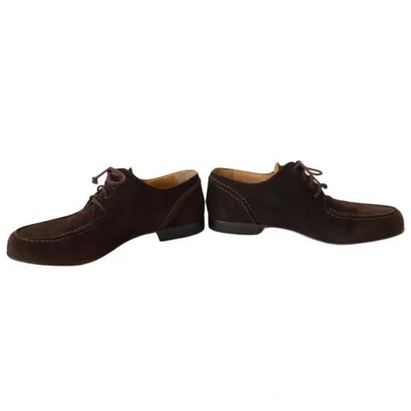 Walter Steiger, Women’s Lace-up Suede Leather Loafer Shoe, Brown