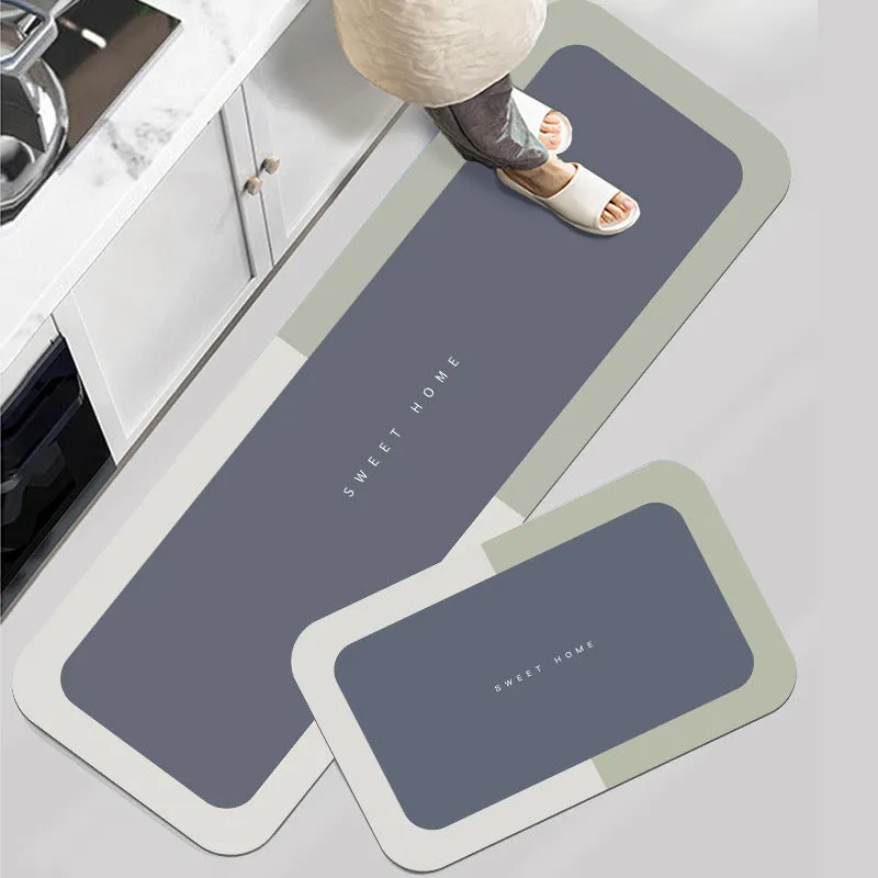 Waterproof Absorbant Kitchen Floor Mat, Non-Slip, Dirty-Resistant