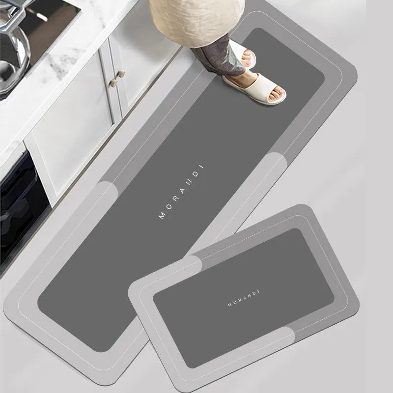 Waterproof Absorbant Kitchen Floor Mat, Non-Slip, Dirty-Resistant