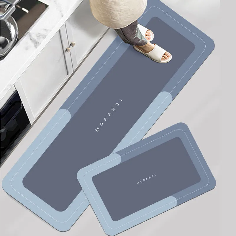Waterproof Absorbant Kitchen Floor Mat, Non-Slip, Dirty-Resistant