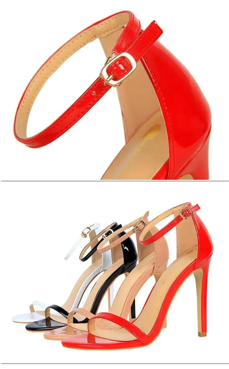 Women Sandals Wholesale New Arrive High Heels Sandals For Women Open Toe High Heel Sandals With Ankle Straps Summer Heels