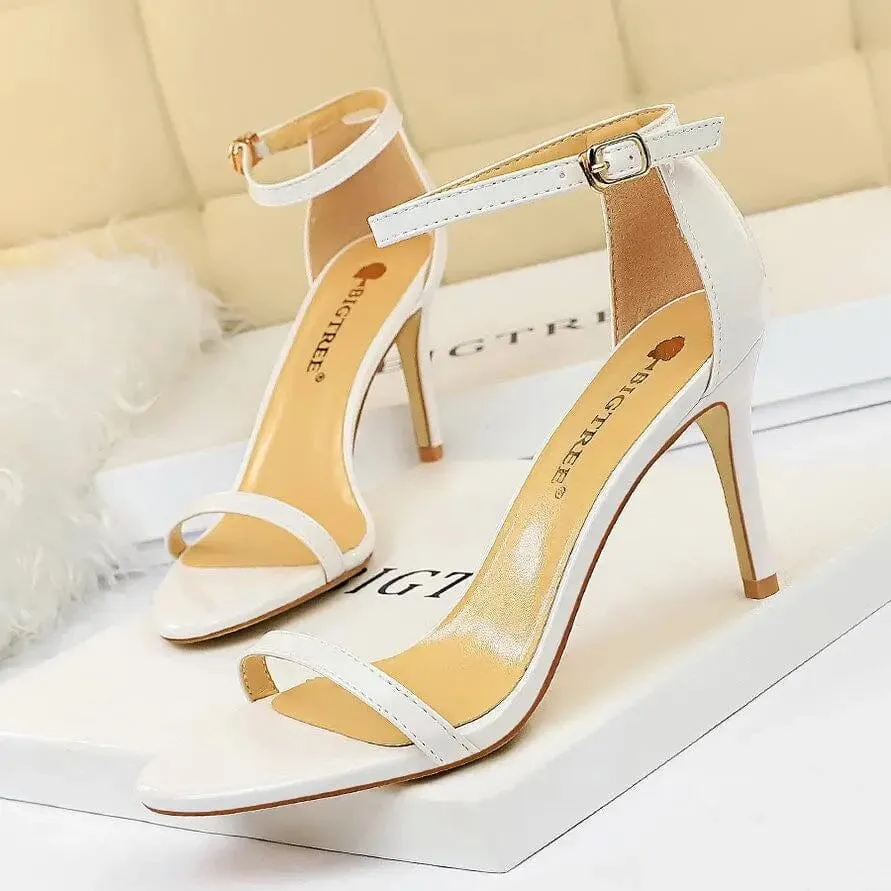 Women Sandals Wholesale New Arrive High Heels Sandals For Women Open Toe High Heel Sandals With Ankle Straps Summer Heels