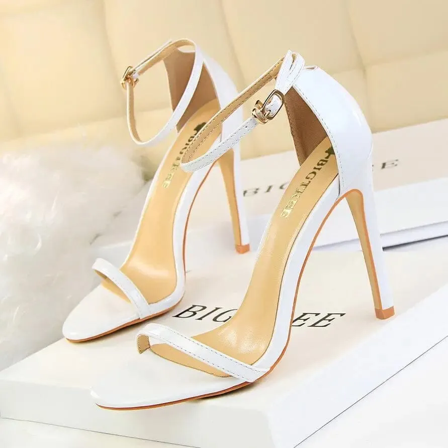 Women Sandals Wholesale New Arrive High Heels Sandals For Women Open Toe High Heel Sandals With Ankle Straps Summer Heels