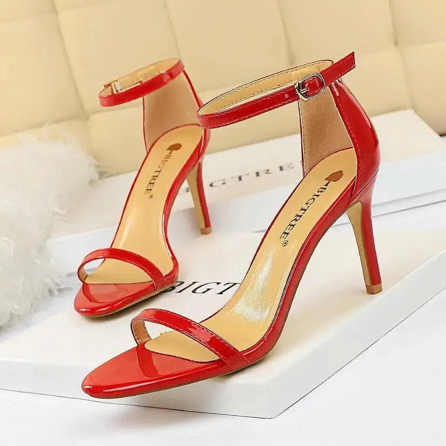 Women Sandals Wholesale New Arrive High Heels Sandals For Women Open Toe High Heel Sandals With Ankle Straps Summer Heels