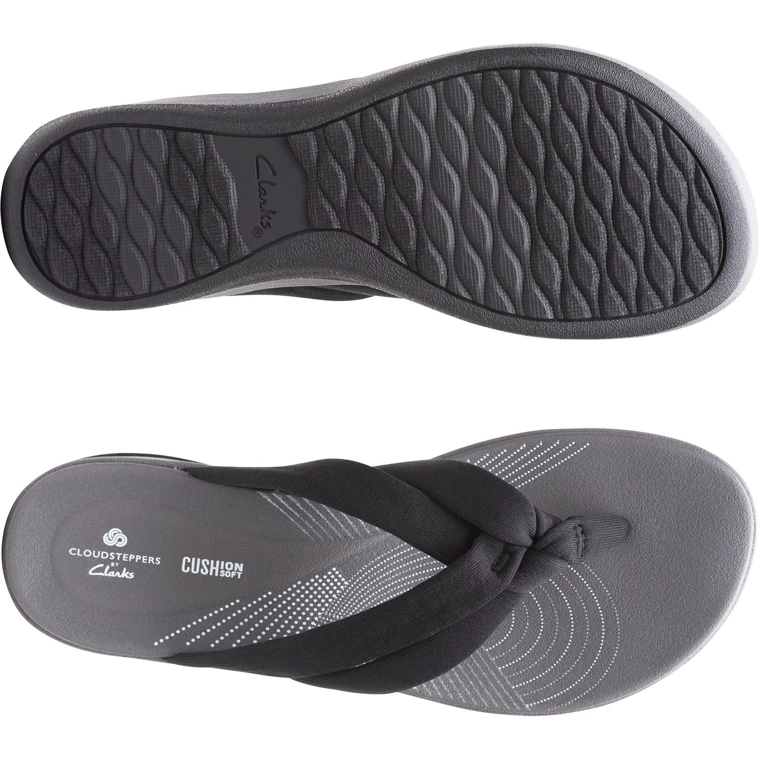 Women's Clarks Cloudsteppers Arla Kaylie Black Fabric