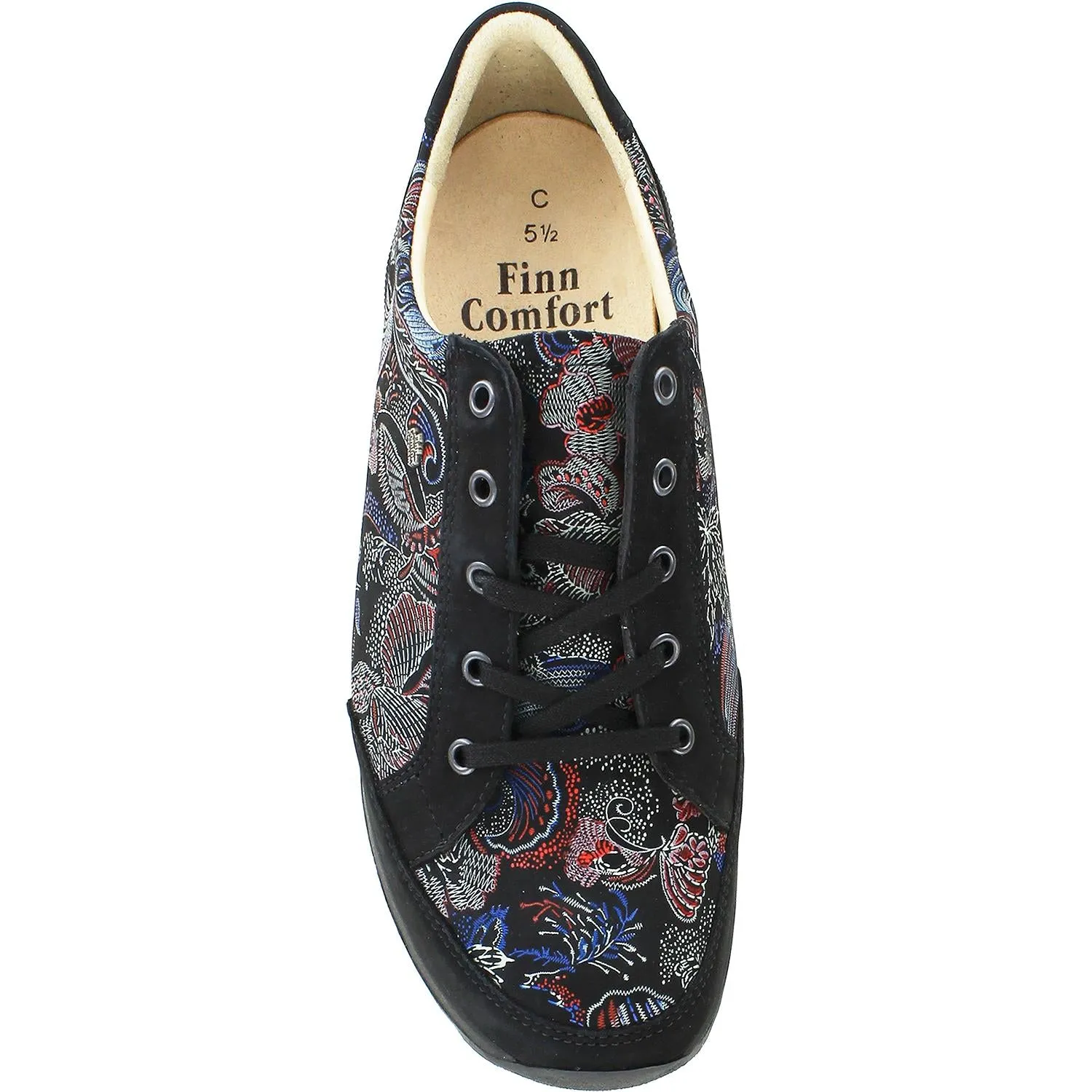 Women's Finn Comfort Pordenone Black Nubuck/Shibu Schwarz