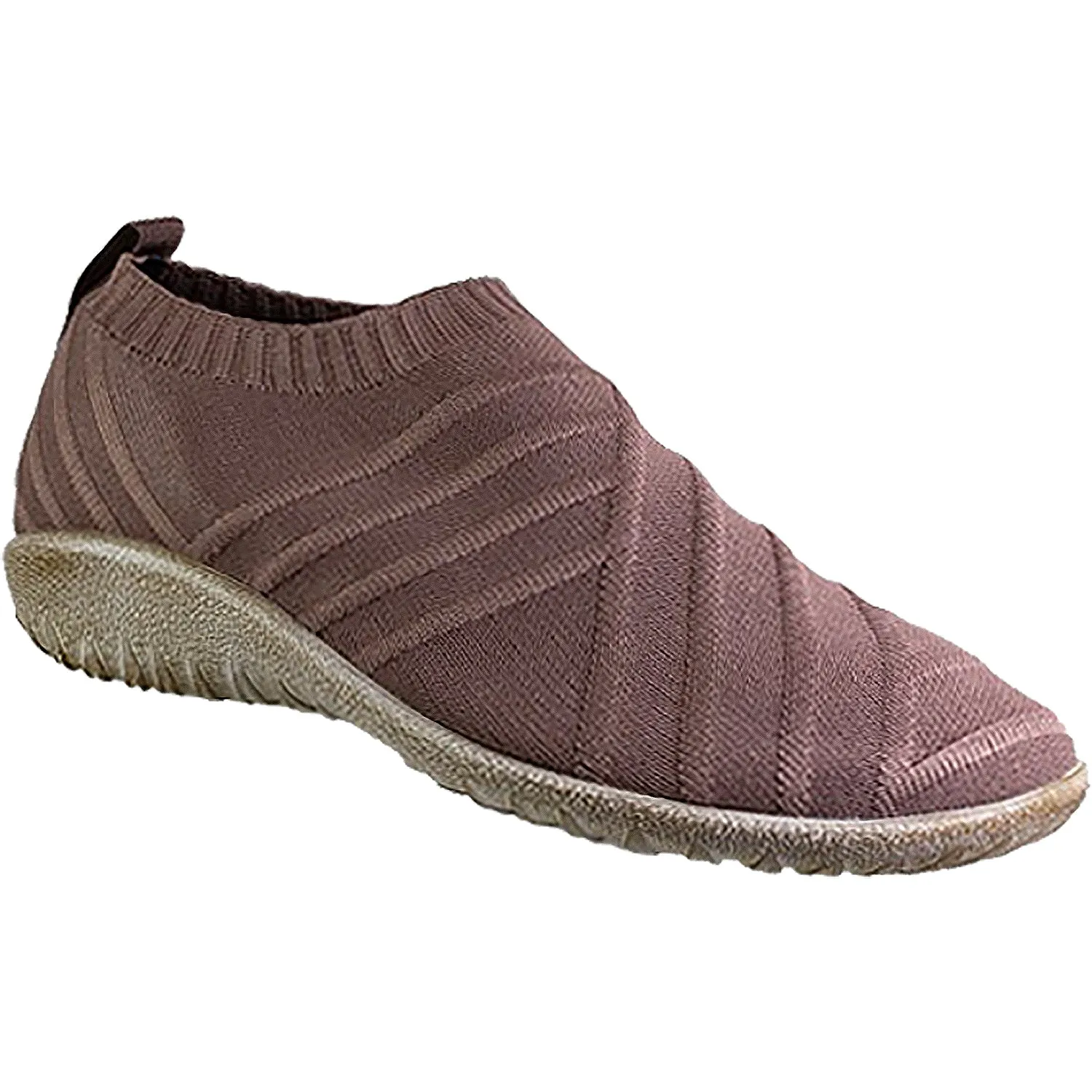 Women's Naot Okahu Brown Mauve Knit Fabric