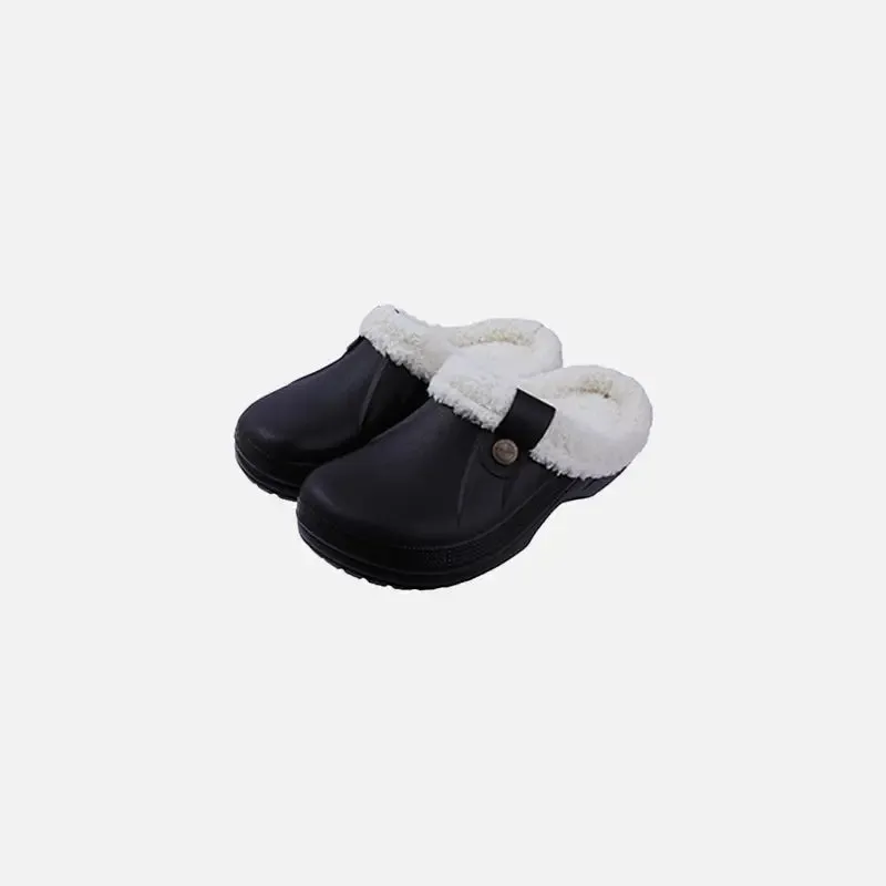 Y2K Fuzzy Waterproof Slippers for Comfort and Style