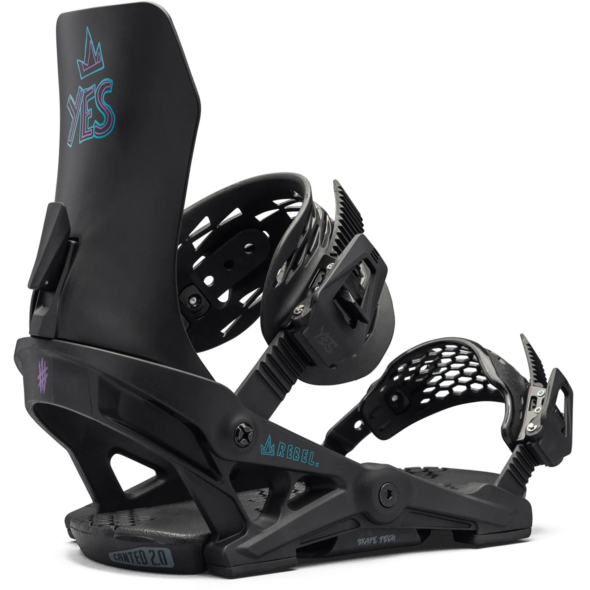 Yes Womens Rebel Snowboard Binding Black 2025
